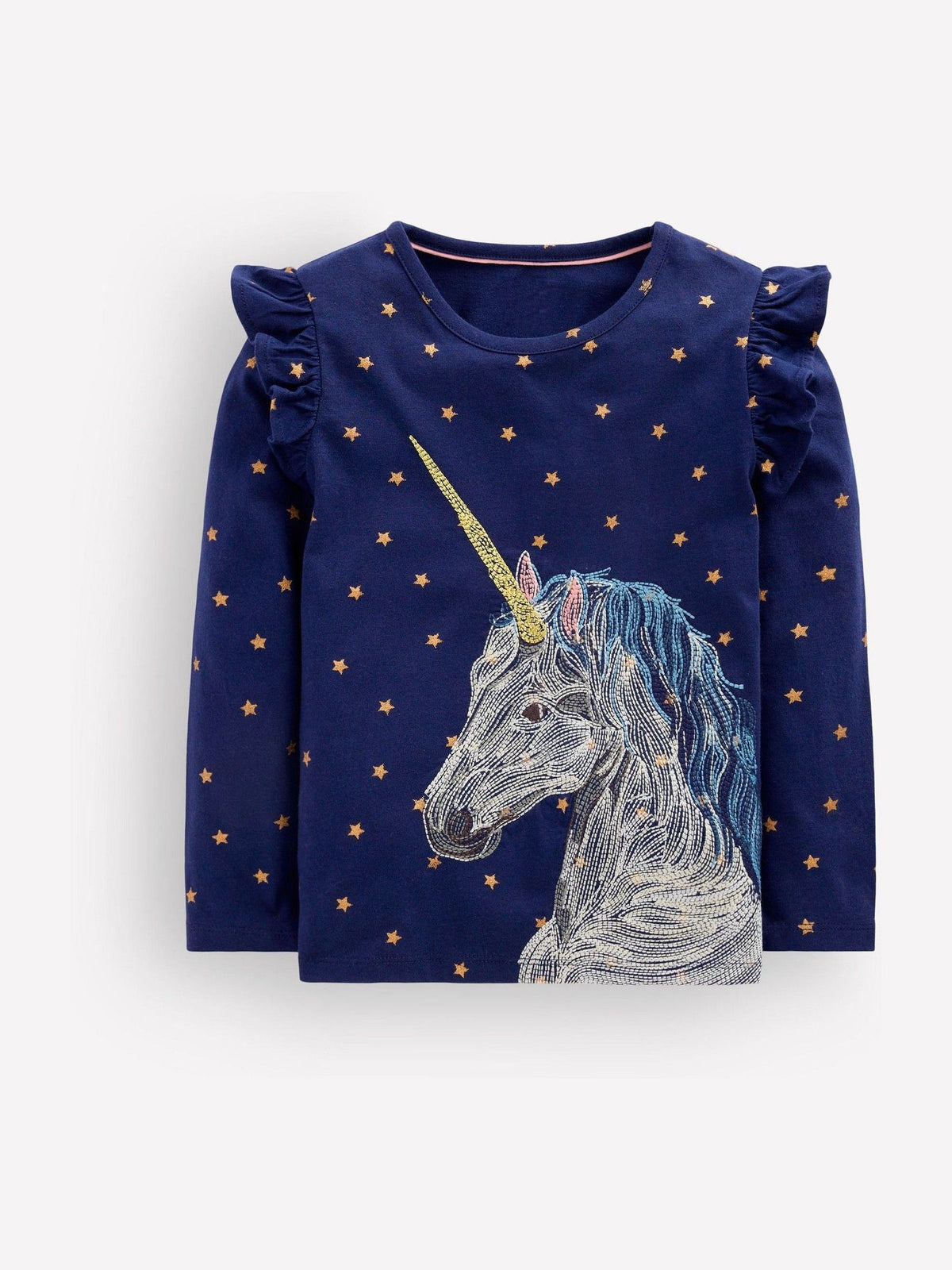 Boden Blue Ballerina Long Sleeve Superstitch T-Shirt - image 1