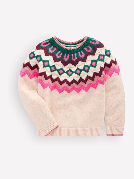 Boden Natural Eleanor Fair Isle Jumper - image 1
