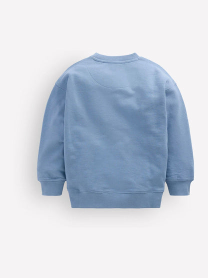 Boden Blue Bobbie Unicorn Appliqué Sweatshirt - image 2