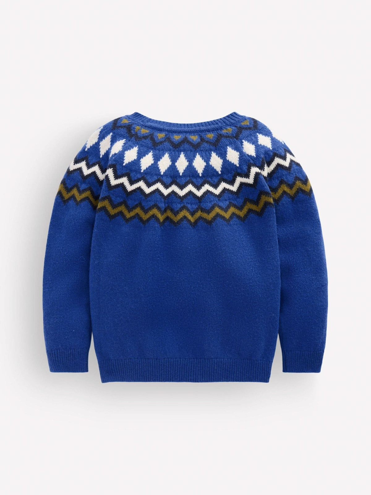 Boden navy Blue Fair Isle Jumper - image 4