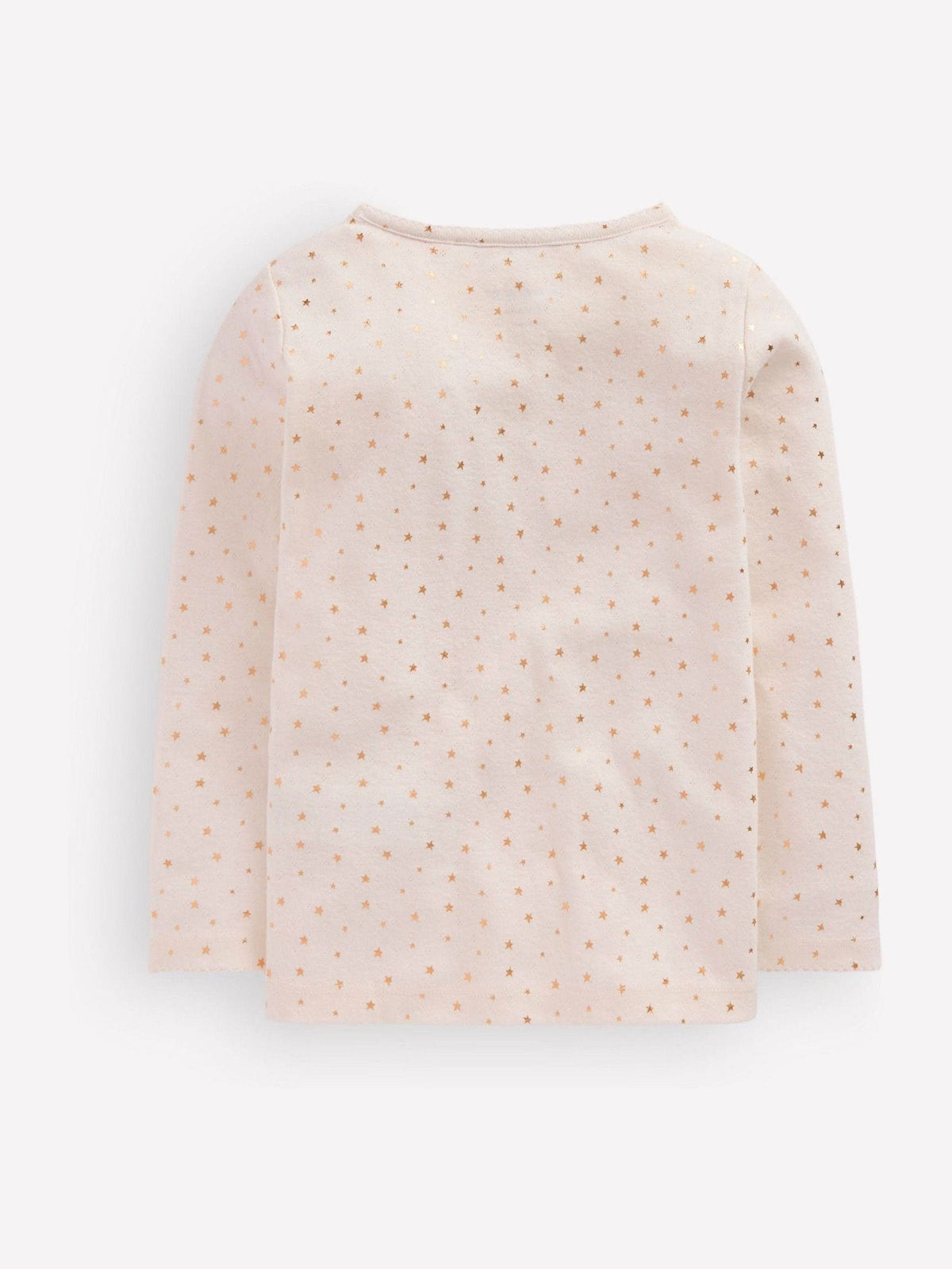 Boden Gold Long Sleeve Pointelle Top - image 2