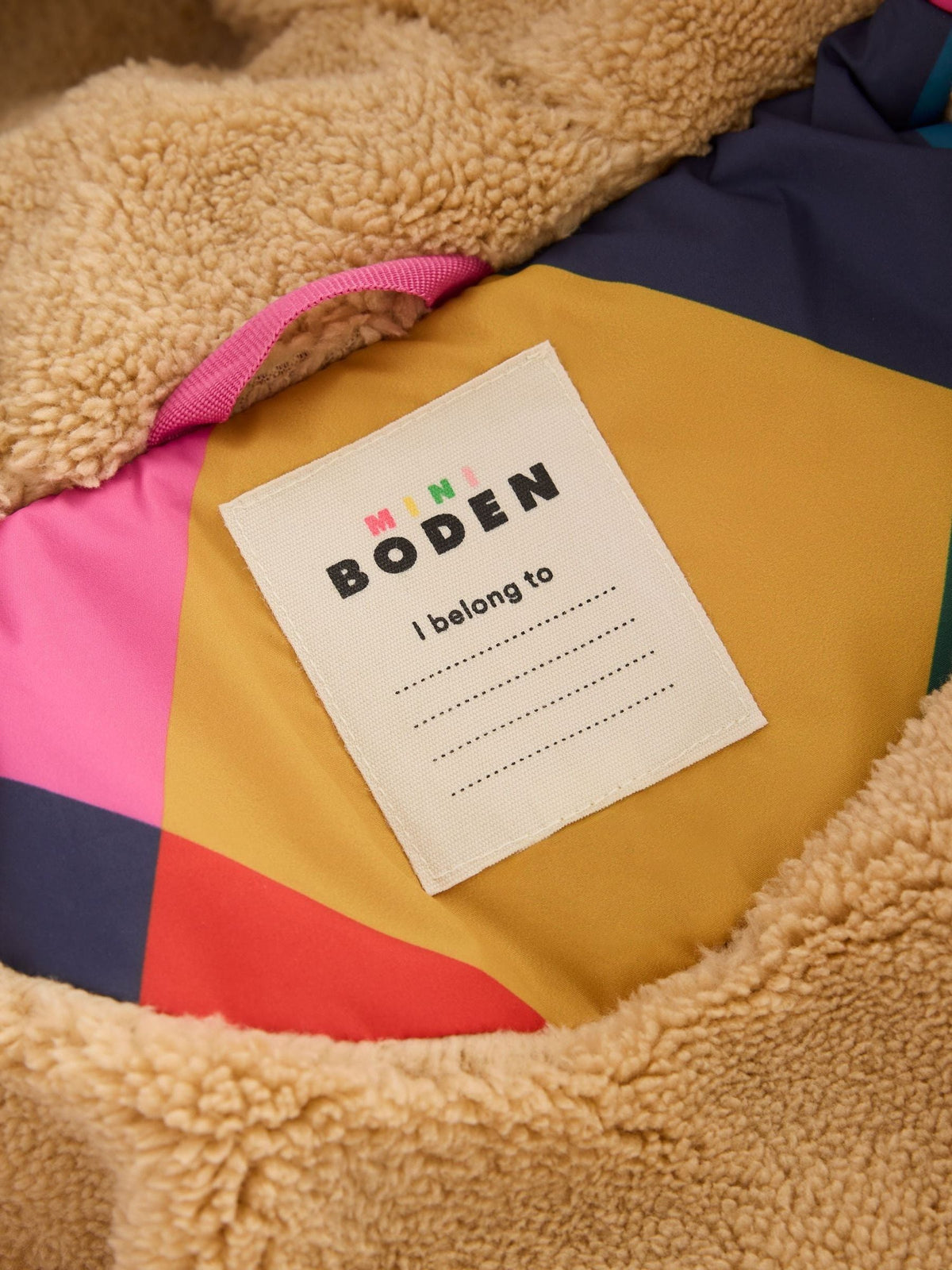 Boden Pink Fun Padded Coat - image 3