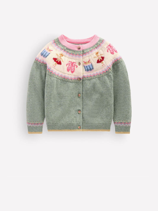 Boden Green Edie Fair Isle Cardigan - image 1