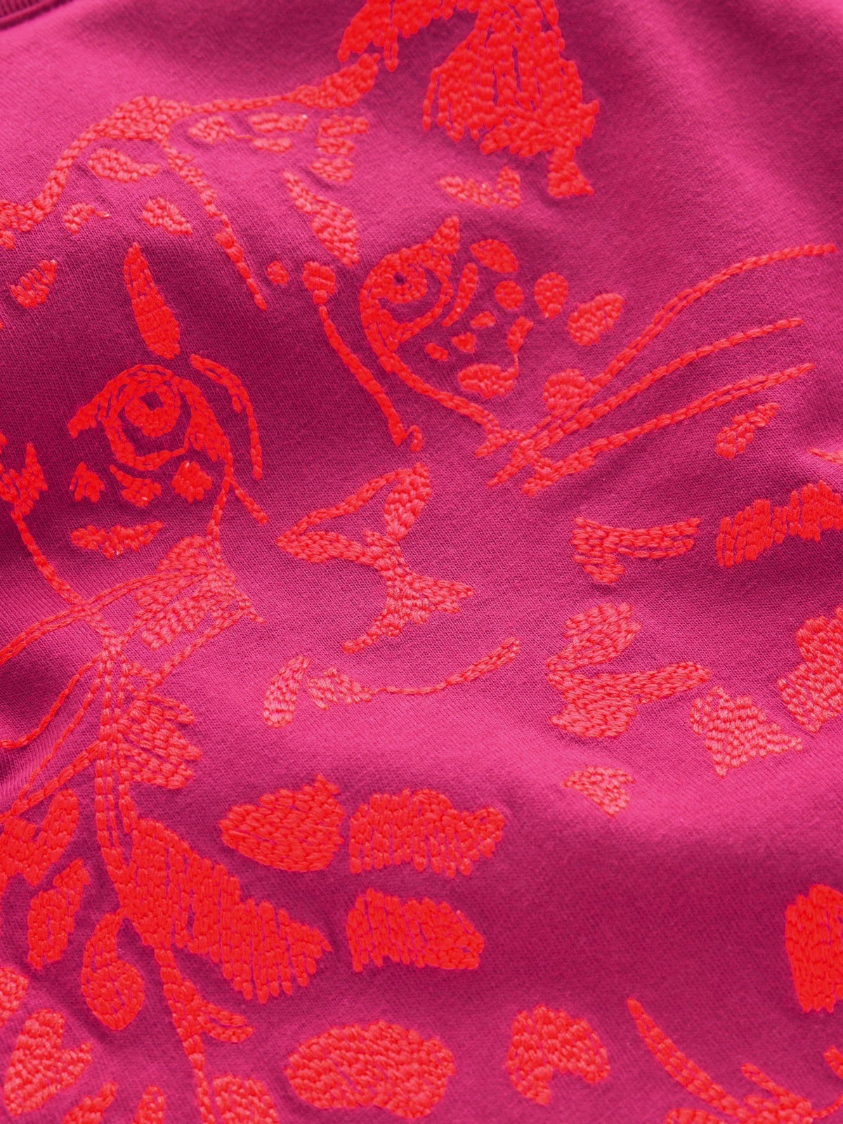 Boden Pink Neon Lion Superstitch T-Shirt - image 3