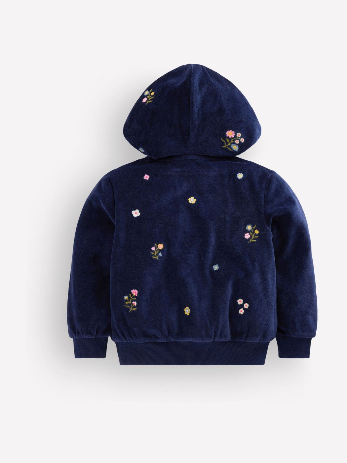 Boden Blue Velour Cosy Zip-through Hoodie - image 2