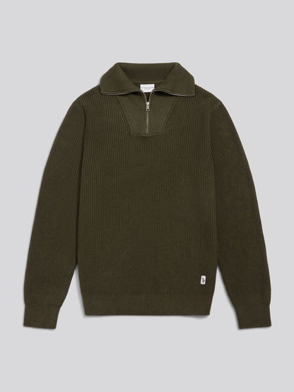 U.S. Polo Assn Green Quarter Zip Knitted Jumper - image 6