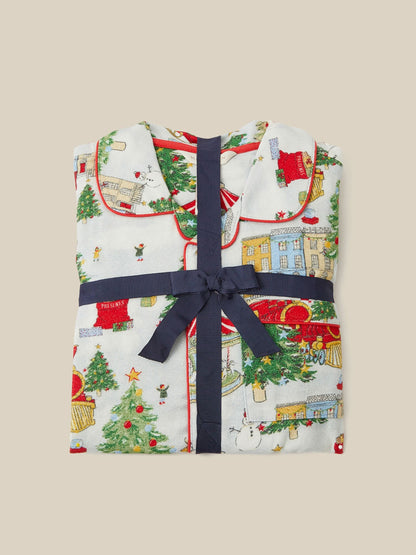 Monsoon Cream Christmas Tree Long Pyjamas Set - image 6