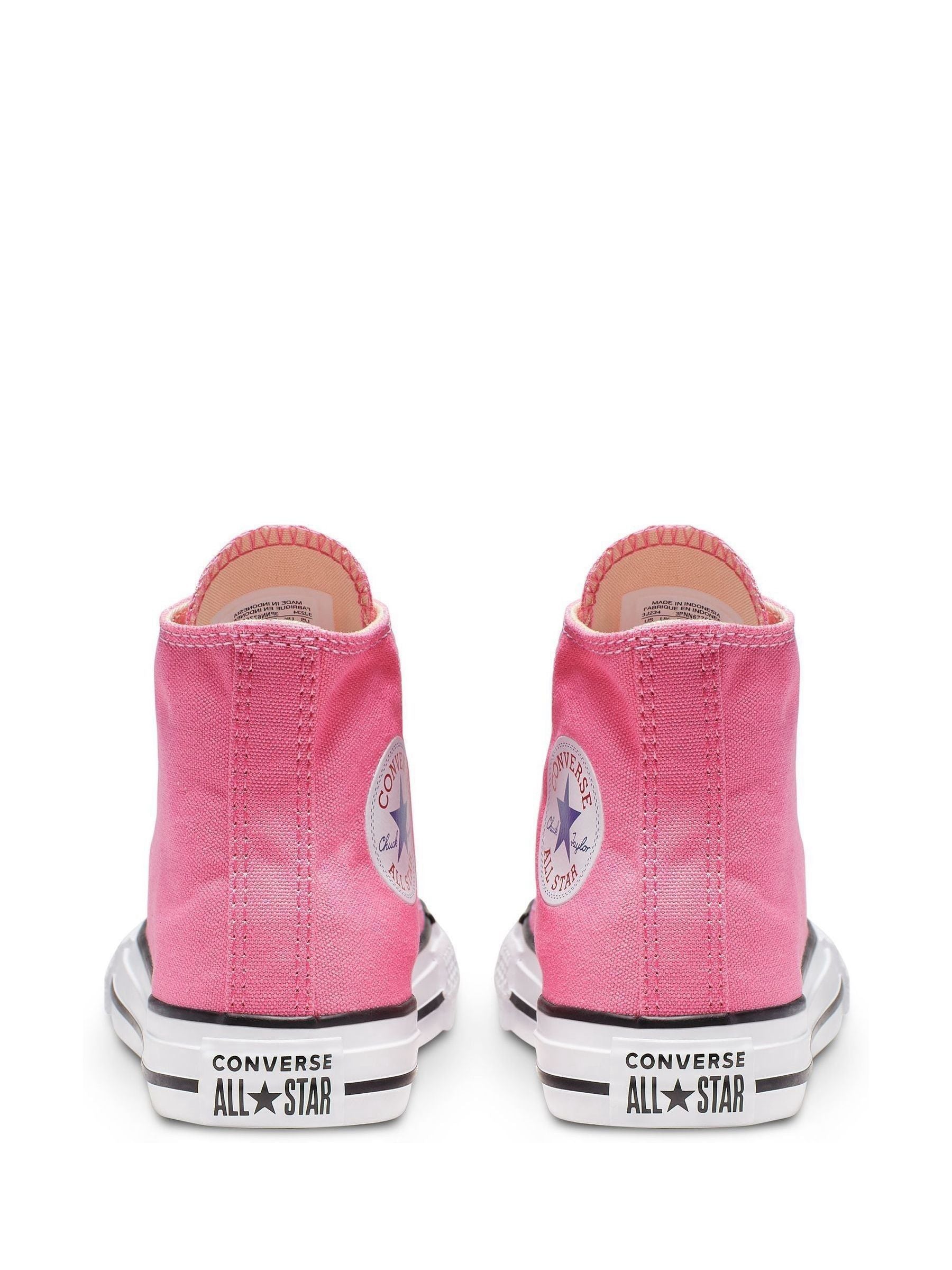 Converse Pink Chuck Taylor High Top Junior Trainers image 5