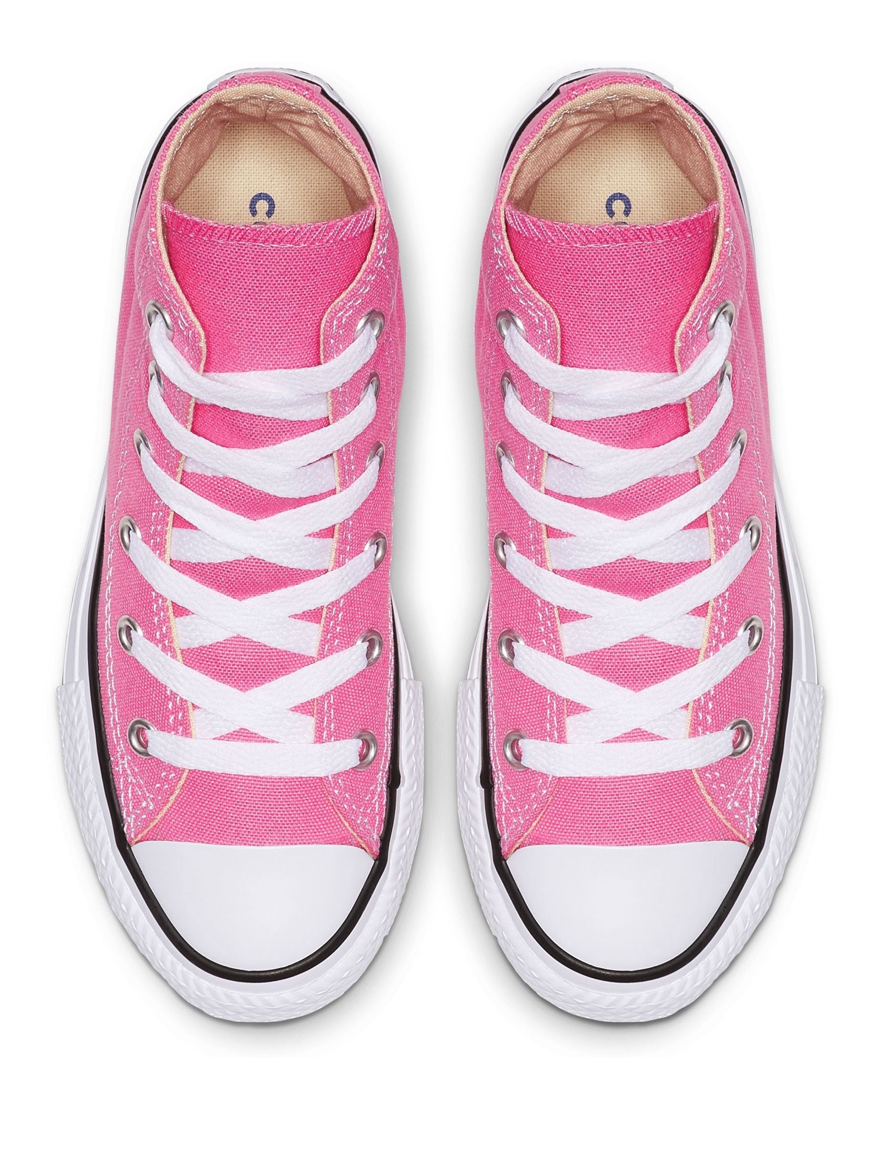 Converse Pink Chuck Taylor High Top Junior Trainers image 6