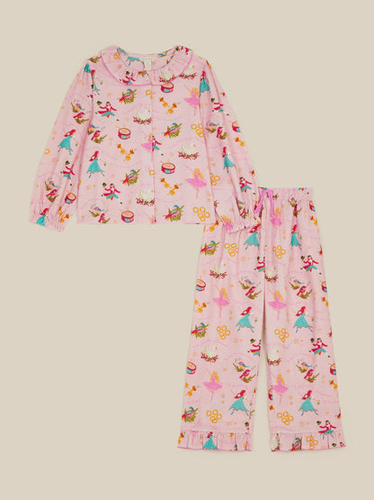Monsoon Pink 12 Days Long Christmas Pyjamas Set - image 1