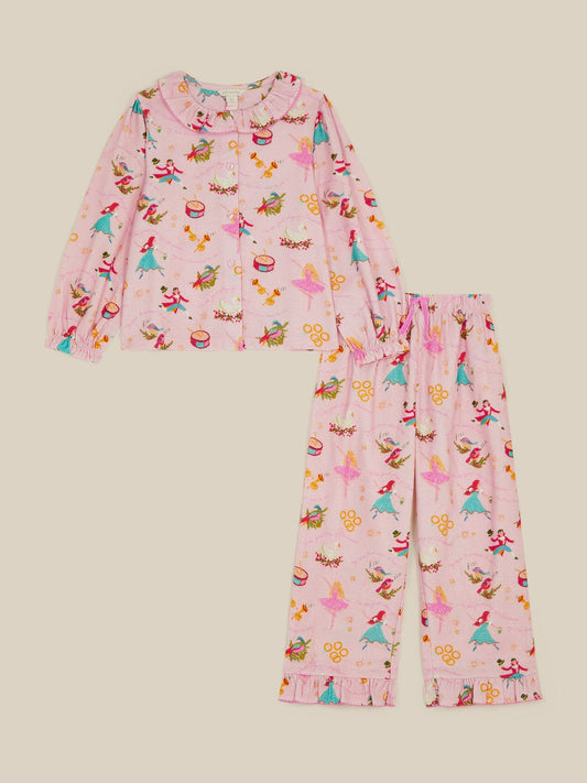 Monsoon Pink 12 Days Long Christmas Pyjamas Set - image 1