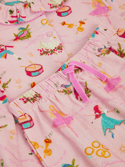 Monsoon Pink 12 Days Long Christmas Pyjamas Set - image 4