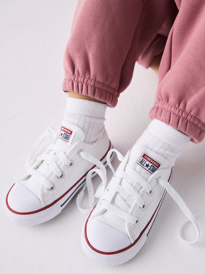 Converse White Lace Up Chuck Taylor All Star Infant Trainers image 3