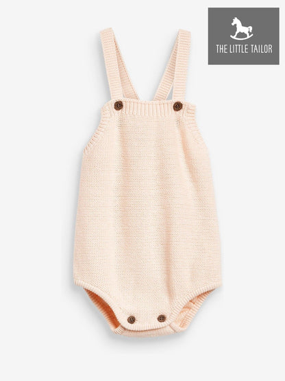 The Little Tailor Pink Stylish Knitted 100% Cotton Romper image 4