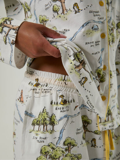 Skinnydip White Disney Winnie The Pooh Hundred Acre Wood Pyjamas Set with Scrunchie - image 4