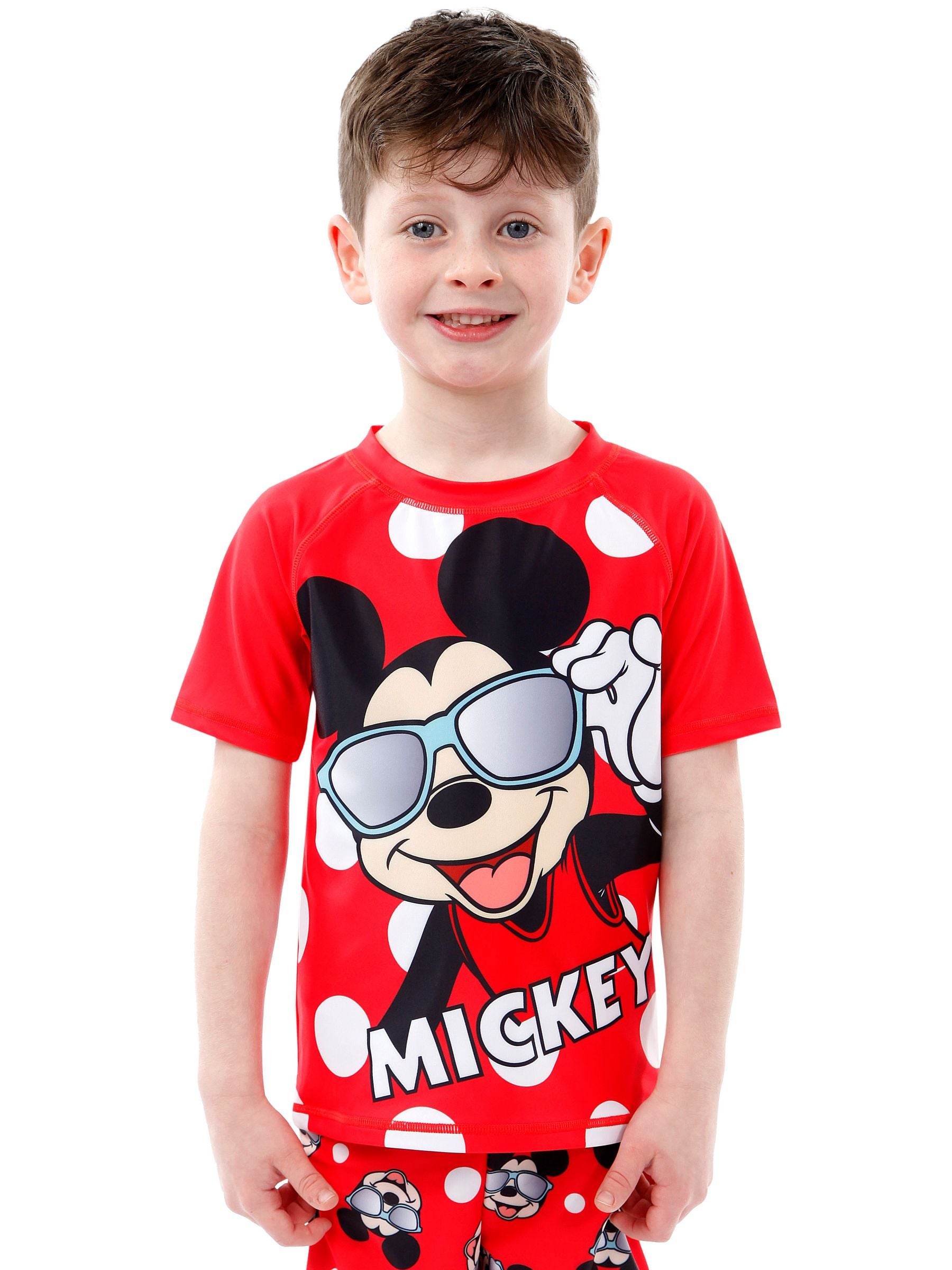 Character Red Mickey Mouse Top & Shorts Set image 6