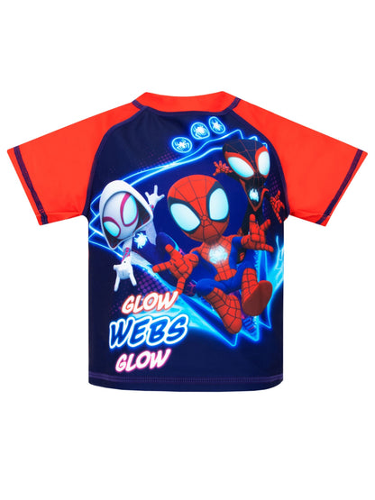 Character Red Spiderman Top and Swim Set image 2