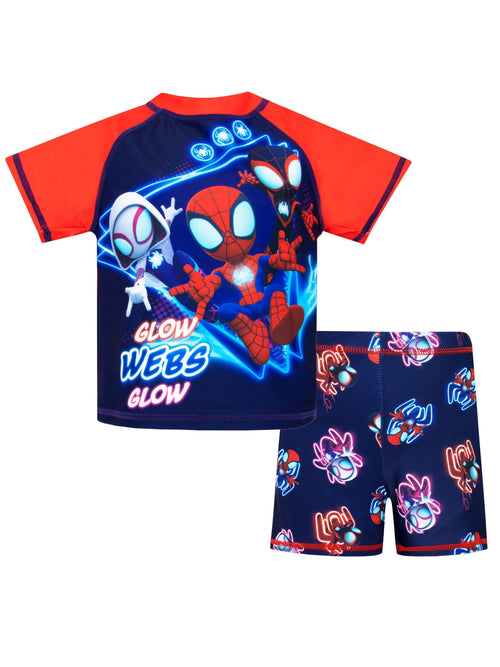 Character Red Spiderman Top and Swim Set image 1