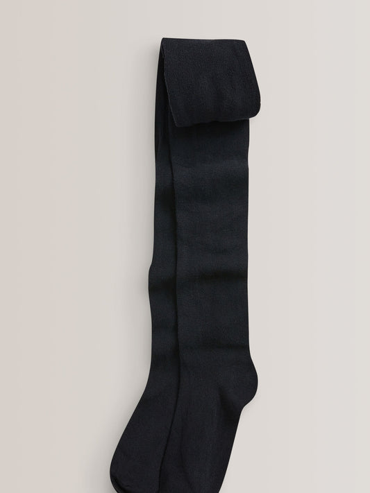 Black 5 Pack Cotton Rich School Tights image 3