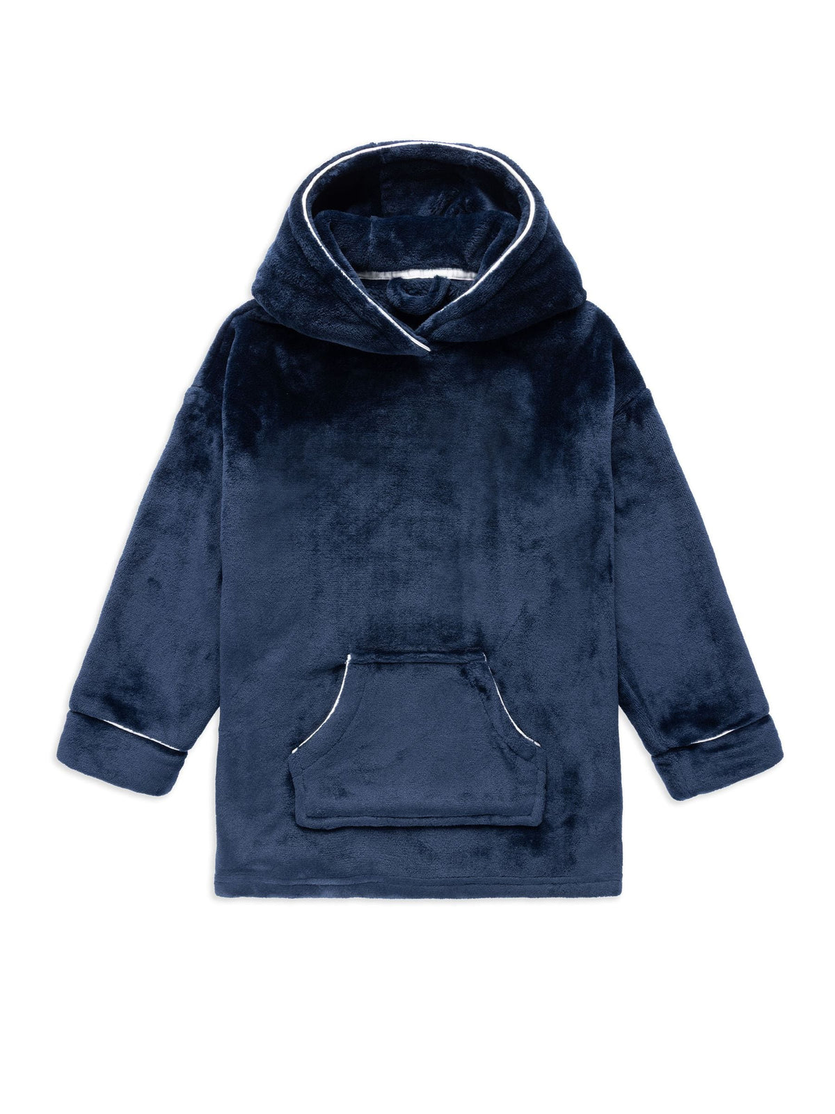 Chelsea Peers Blue Fleece Nap Bandit Wolf Print Blanket Hoodie - image 1