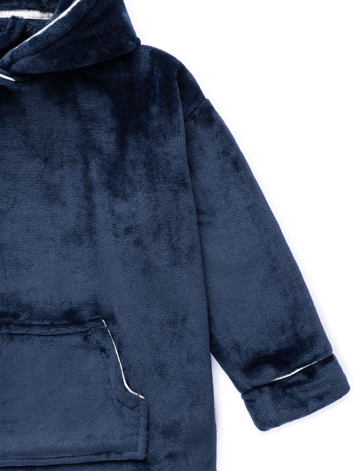 Chelsea Peers Blue Fleece Nap Bandit Wolf Print Blanket Hoodie - image 3
