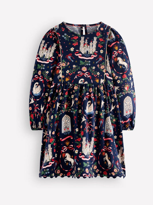 Boden Blue Mabel Twirly Sparkle Dress - image 1