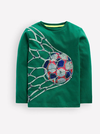 Boden Green Glow Superstitch T-Shirt - image 1