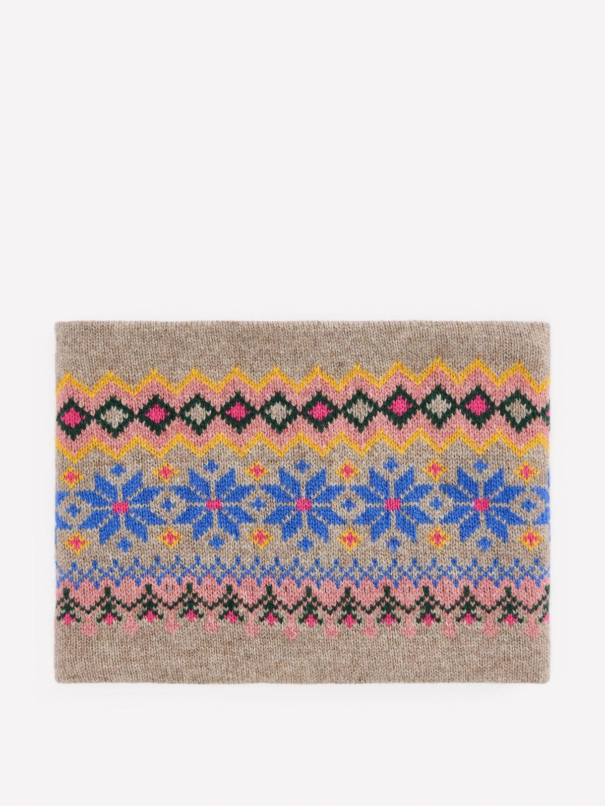 Boden Pink Fair Isle Snood - image 1