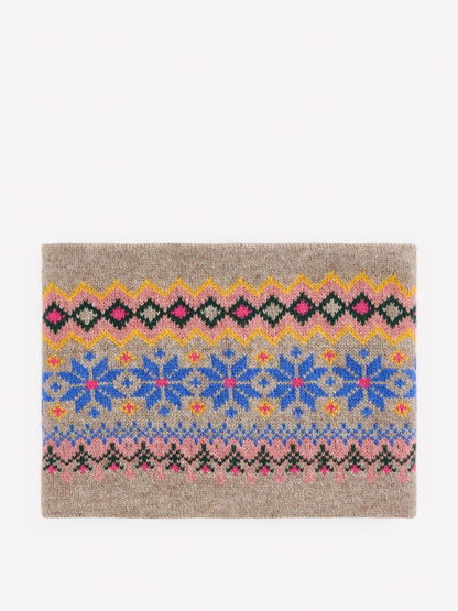 Boden Pink Fair Isle Snood - image 1
