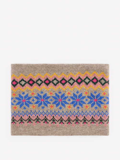 Boden Pink Fair Isle Snood - image 1