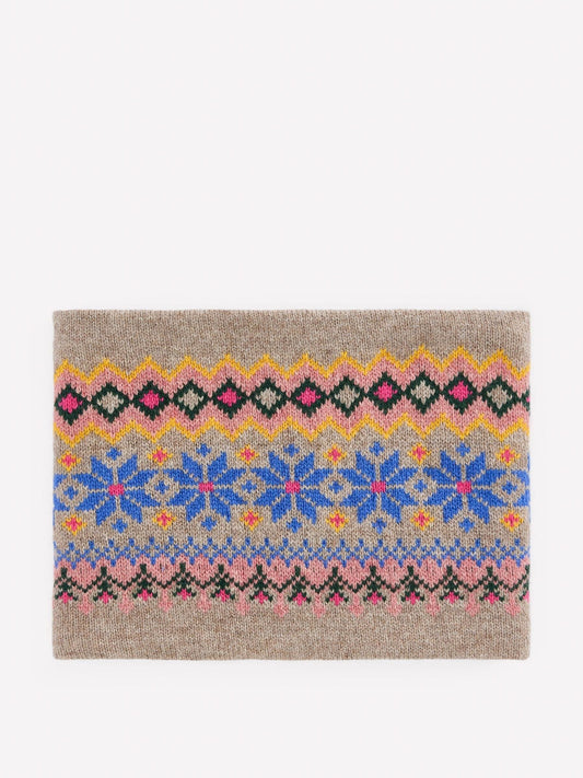 Boden Pink Fair Isle Snood - image 1