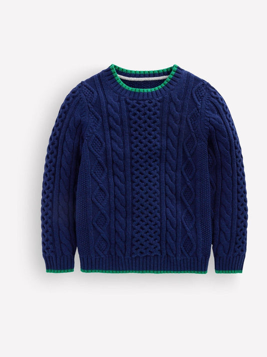 Boden Blue Heritage Cable Jumper - image 1