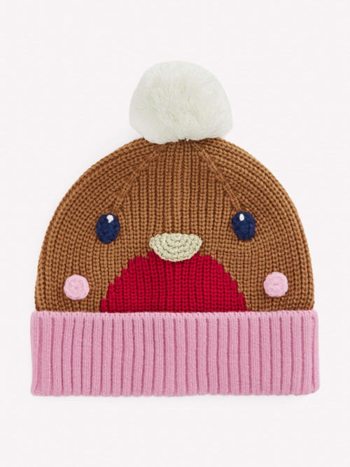 Boden Red Novelty Festive Beanie - image 1
