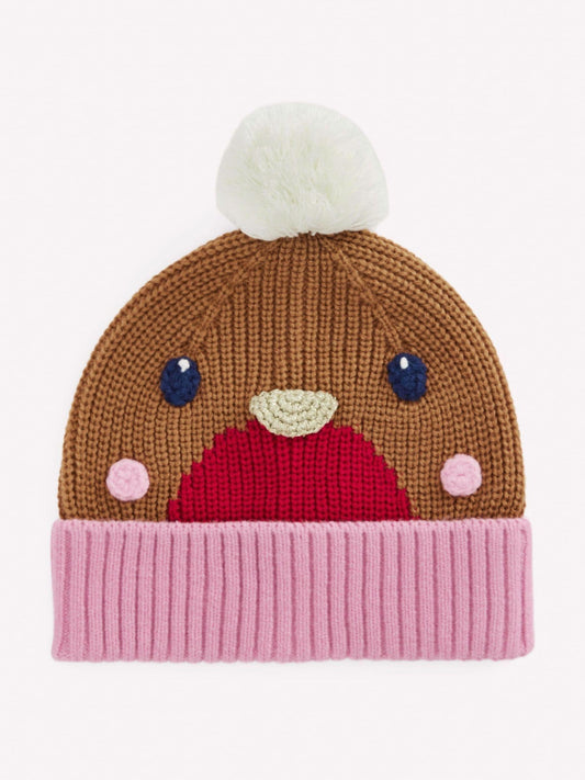 Boden Red Novelty Festive Beanie - image 1