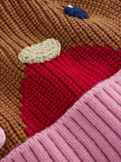 Boden Red Novelty Festive Beanie - image 2
