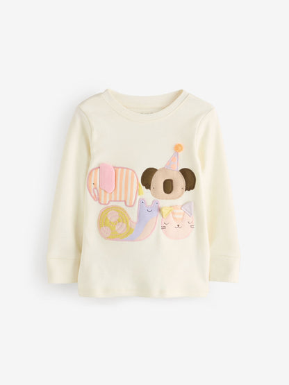 Pastel Character Long Sleeve Snuggle Pyjamas 3 Pack (9mths-16yrs)
