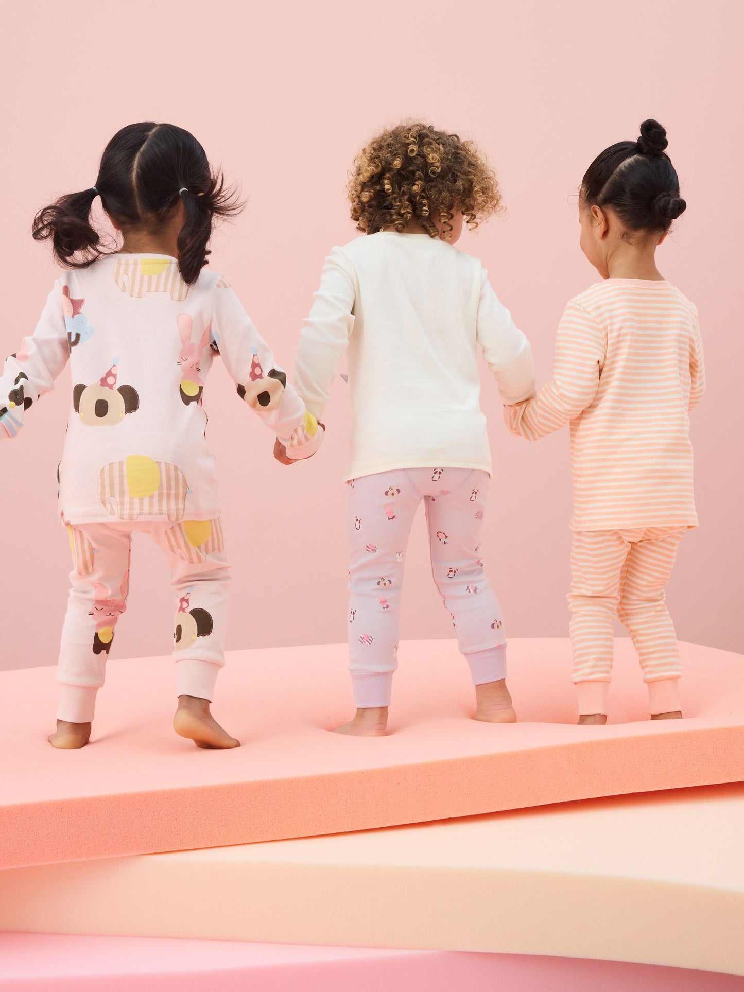 Pastel Character Long Sleeve Snuggle Pyjamas 3 Pack (9mths-16yrs)