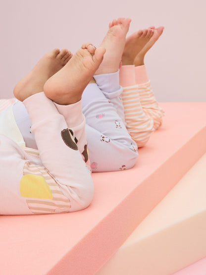 Pastel Character Long Sleeve Snuggle Pyjamas 3 Pack (9mths-16yrs)