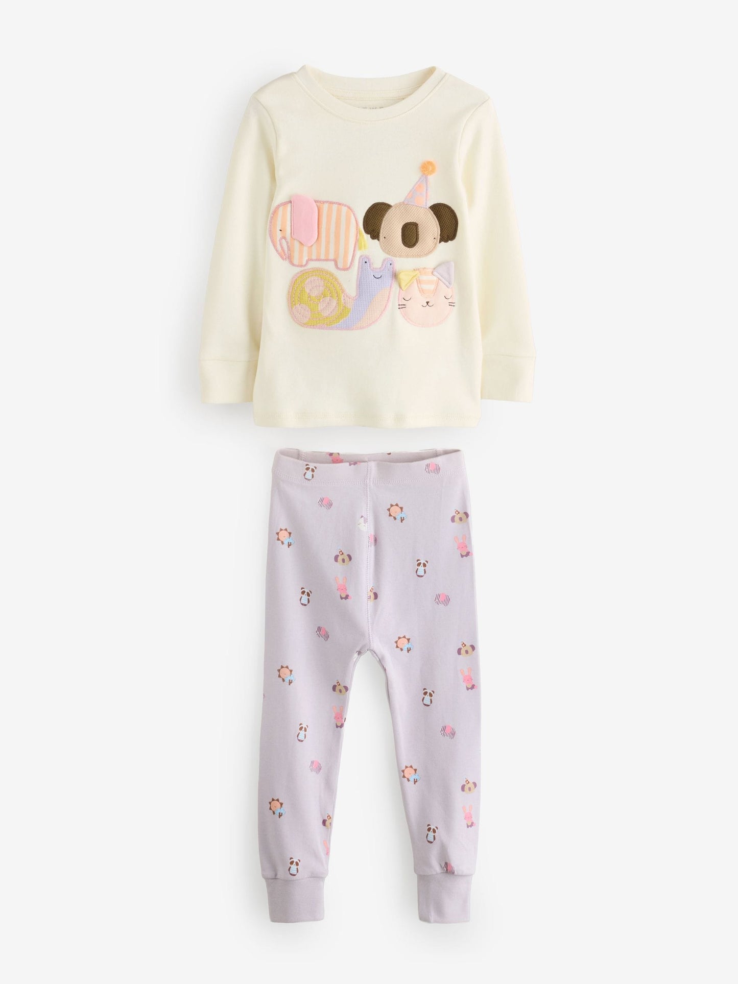 Pastel Character Long Sleeve Snuggle Pyjamas 3 Pack (9mths-16yrs)
