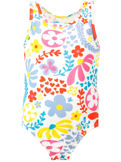 Harry Bear Grey Pattern Flower Swimsuit image 1