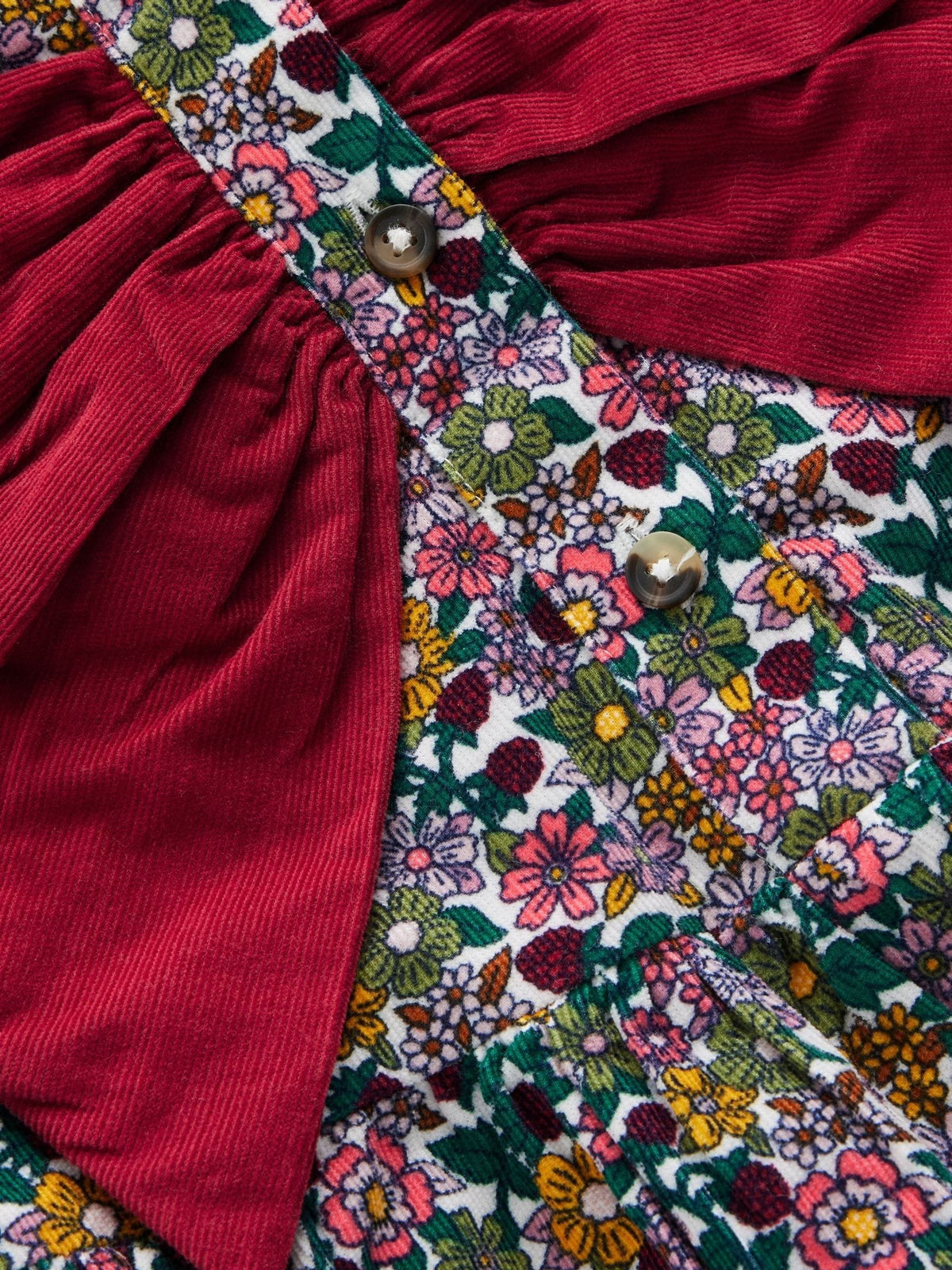 Dsiney Kidz - Boden Green Norah Button-through Bow Dress image 3