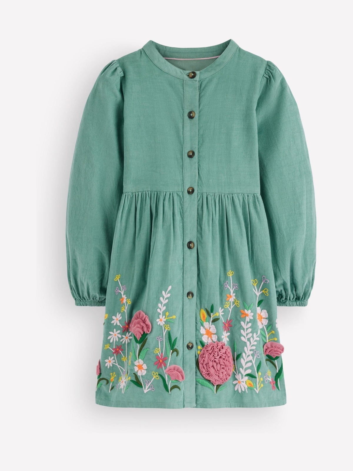 Boden Green Betsy Woven Puff Sleeve Dress - image 1