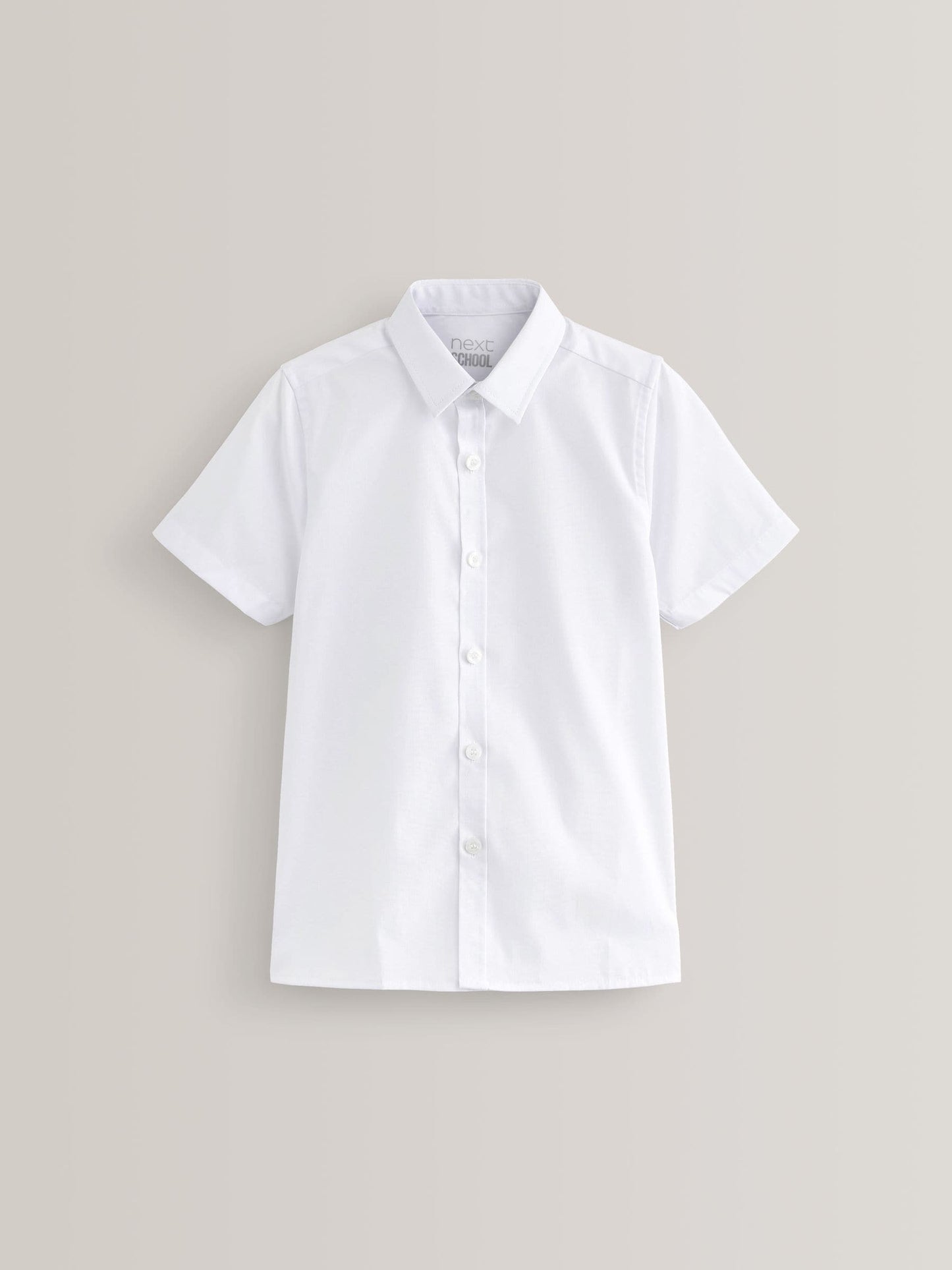 Dsiney Kidz - White 2 Pack Short Sleeve Stretch School Shirts (3-16yrs) image 2