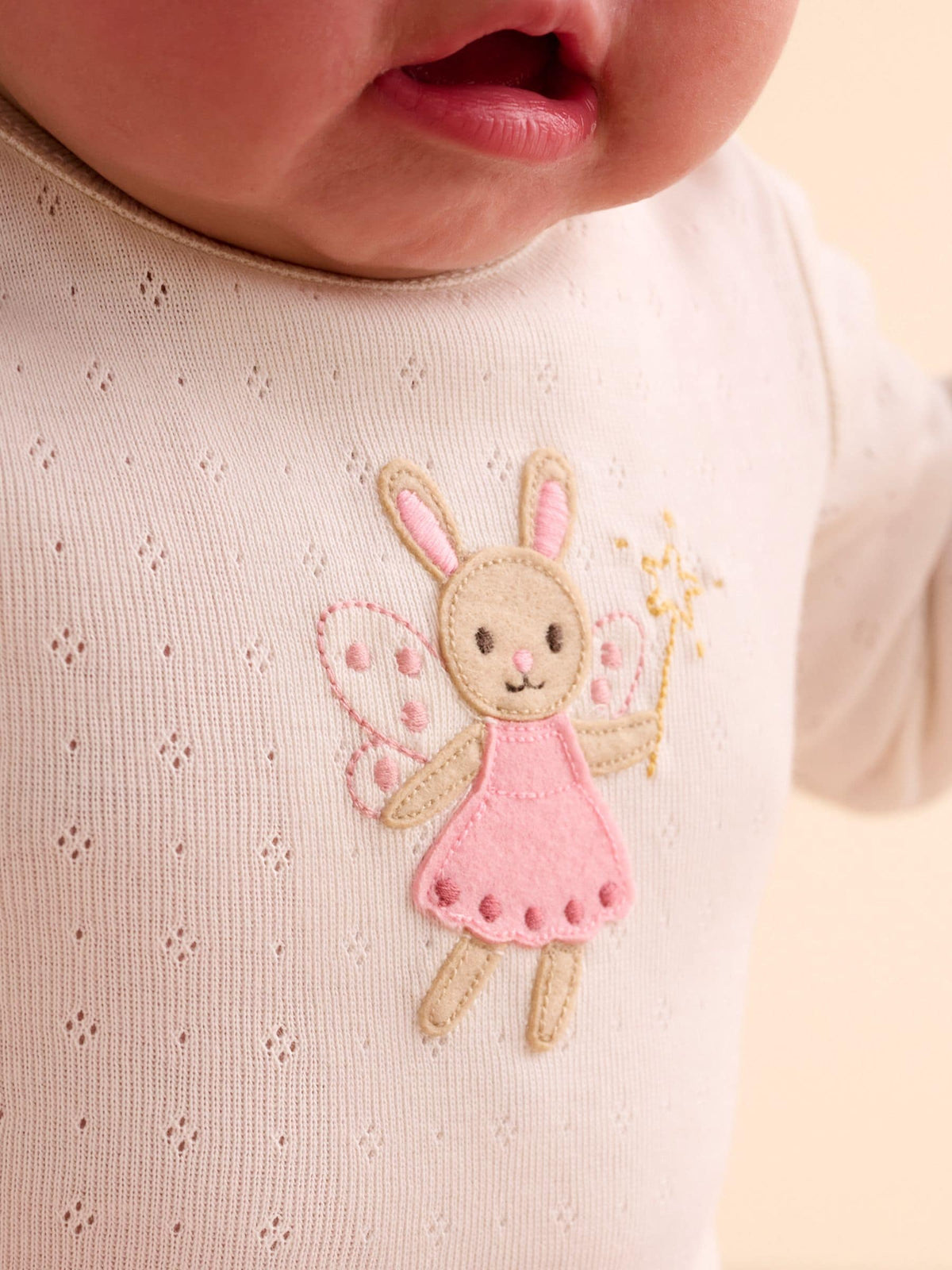 Dsiney Kidz - Purebaby Pink Fairy Print Longsleeve Bodysuit 2 Pack image 3