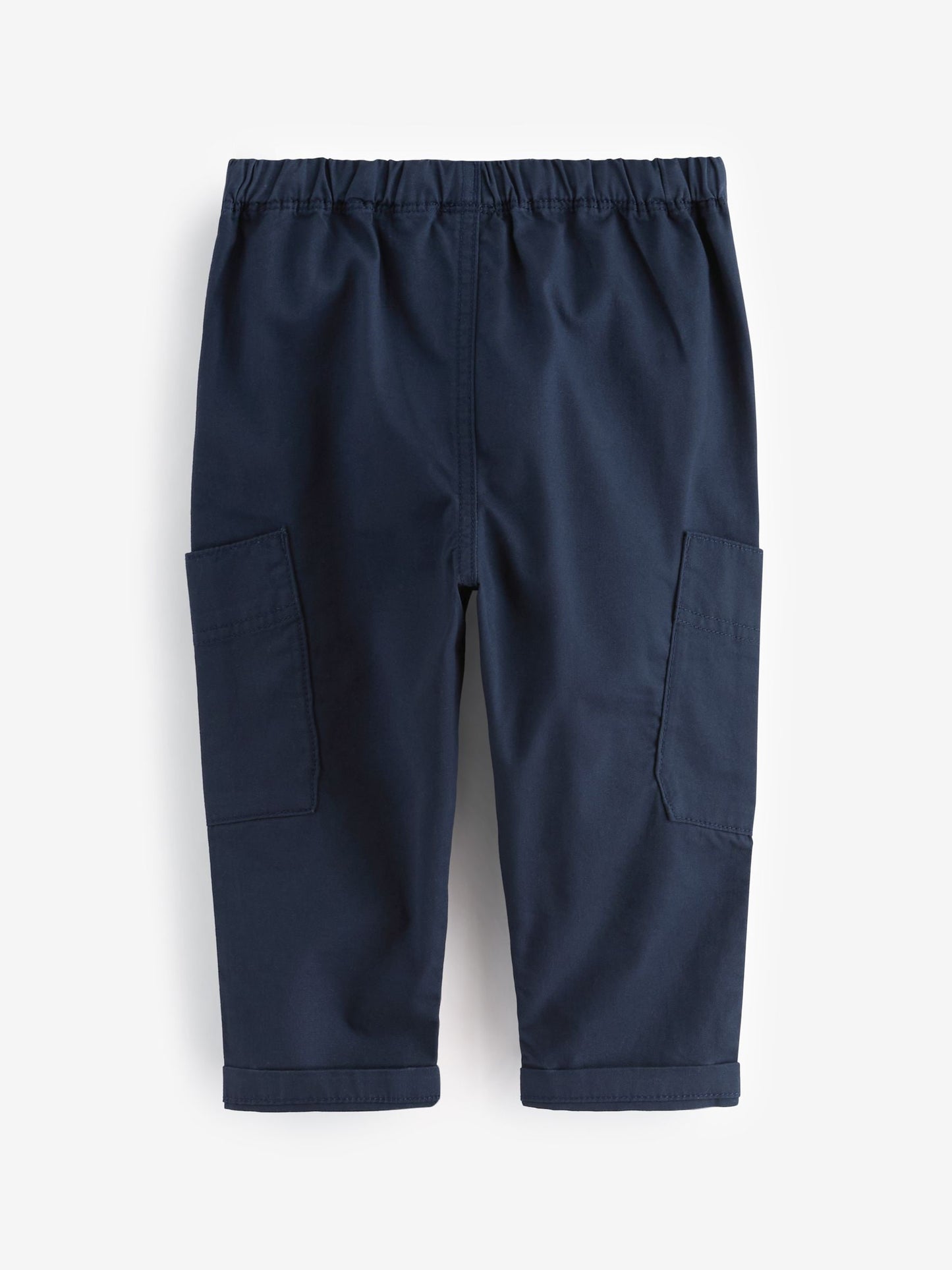 Navy Side Pocket Pull On Trousers (3mths-7yrs) image 2