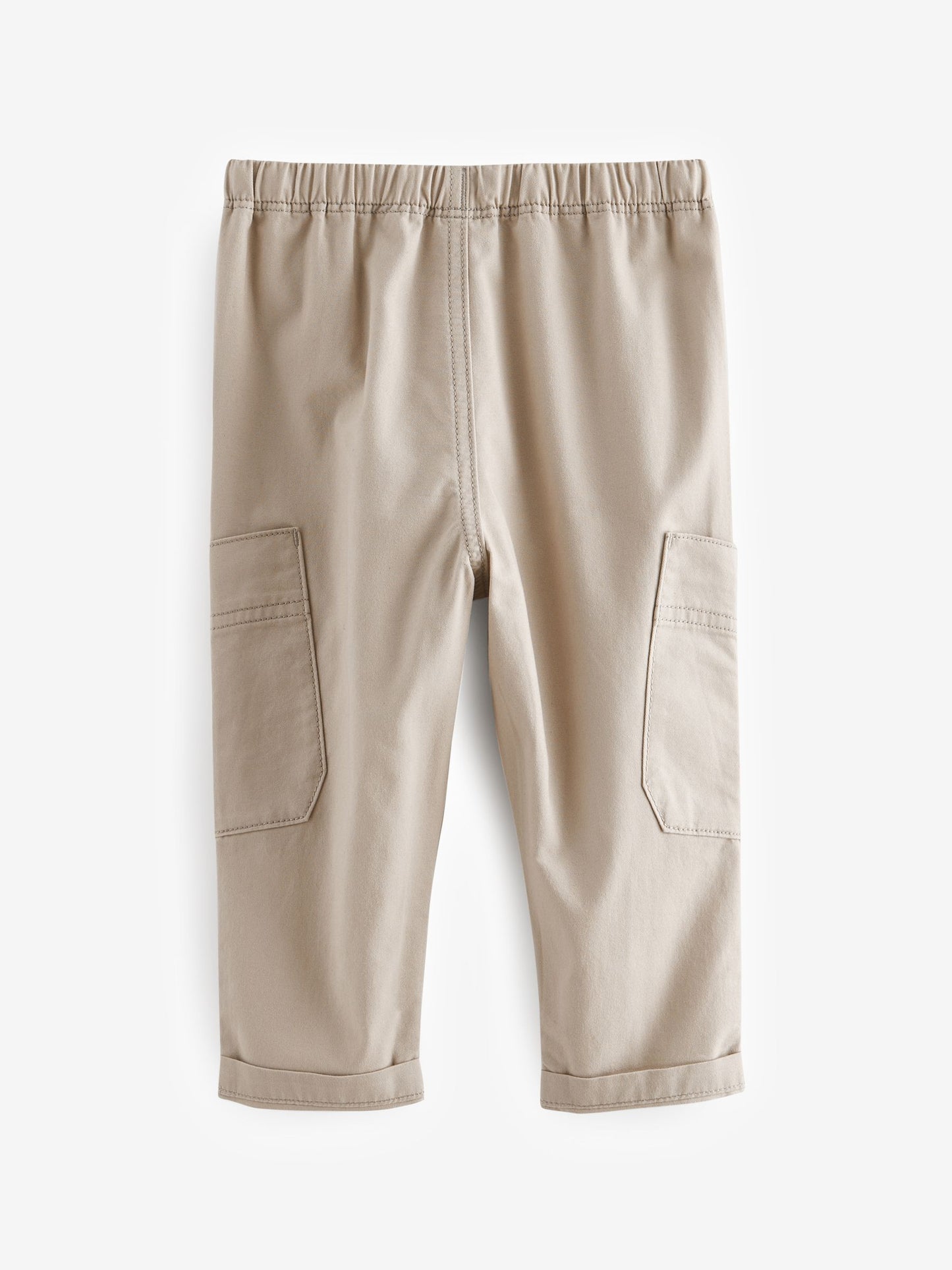 Neutral Cream Side Pocket Pull On Trousers (3mths-7yrs) image 4