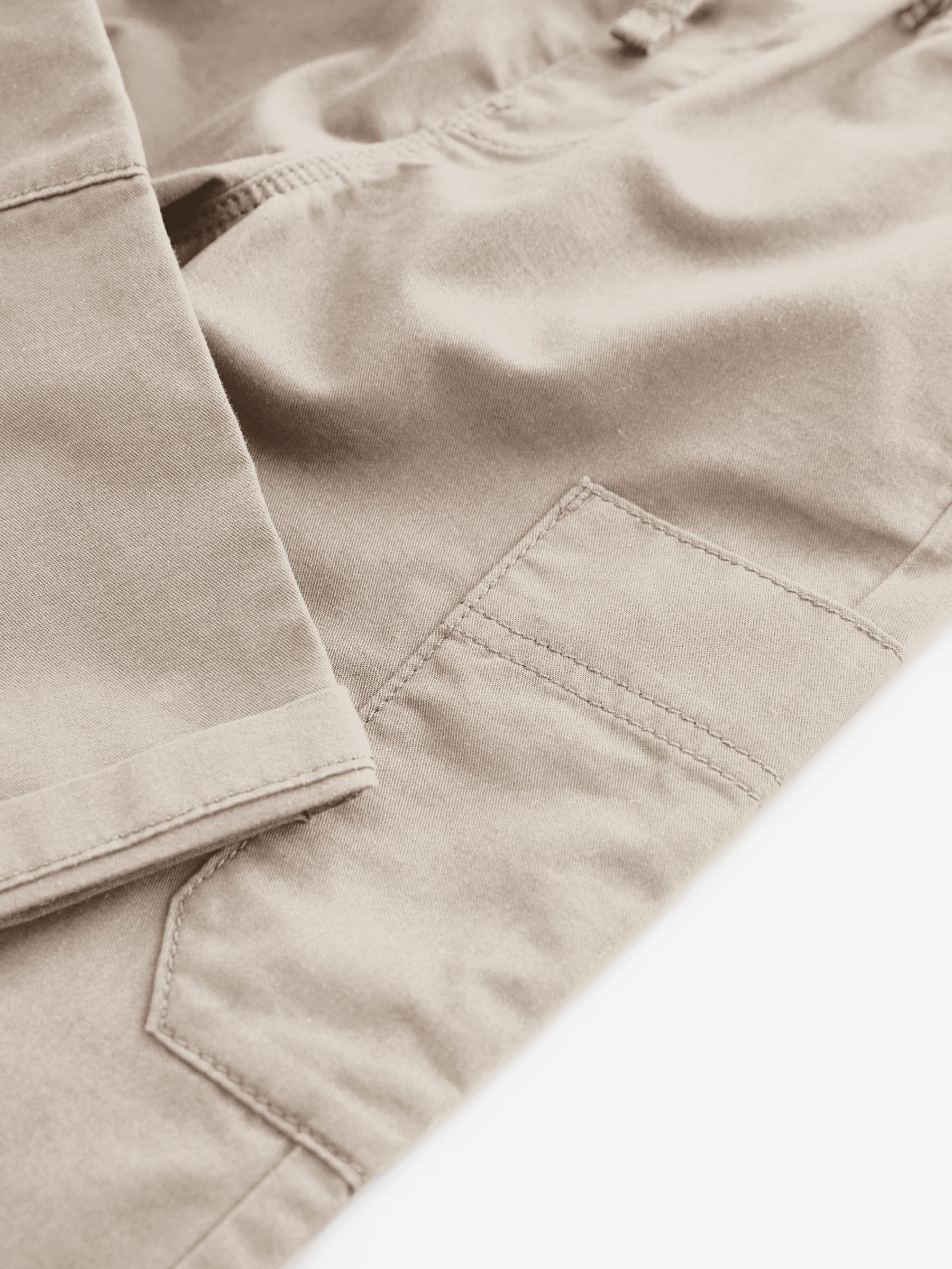 Neutral Cream Side Pocket Pull On Trousers (3mths-7yrs) image 5