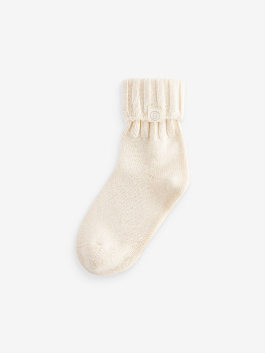 Cream,Grey and Neutral 3 Pack Cotton Rich Roll Top Ankle Socks image 2
