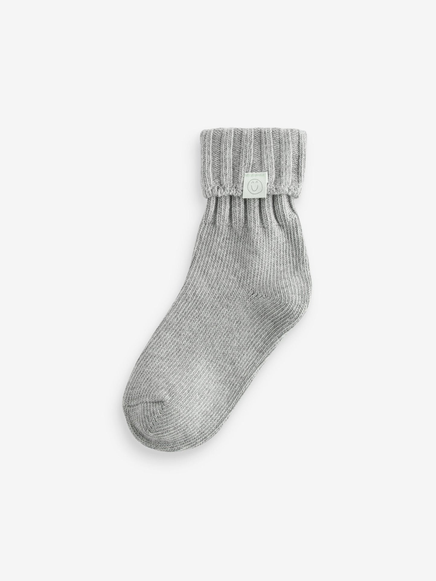 Cream,Grey and Neutral 3 Pack Cotton Rich Roll Top Ankle Socks image 3