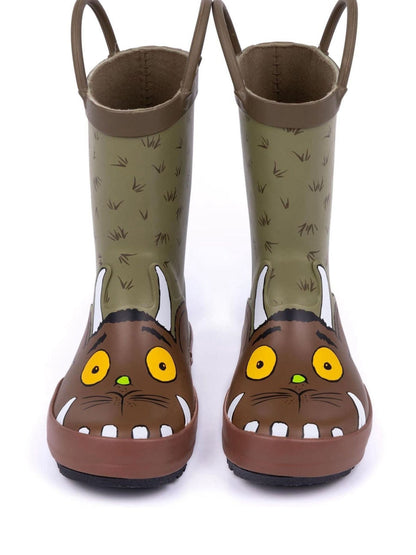 Vanilla Underground Brown Gruffalo Unisex Kids Wellington Boots with Handles image 3